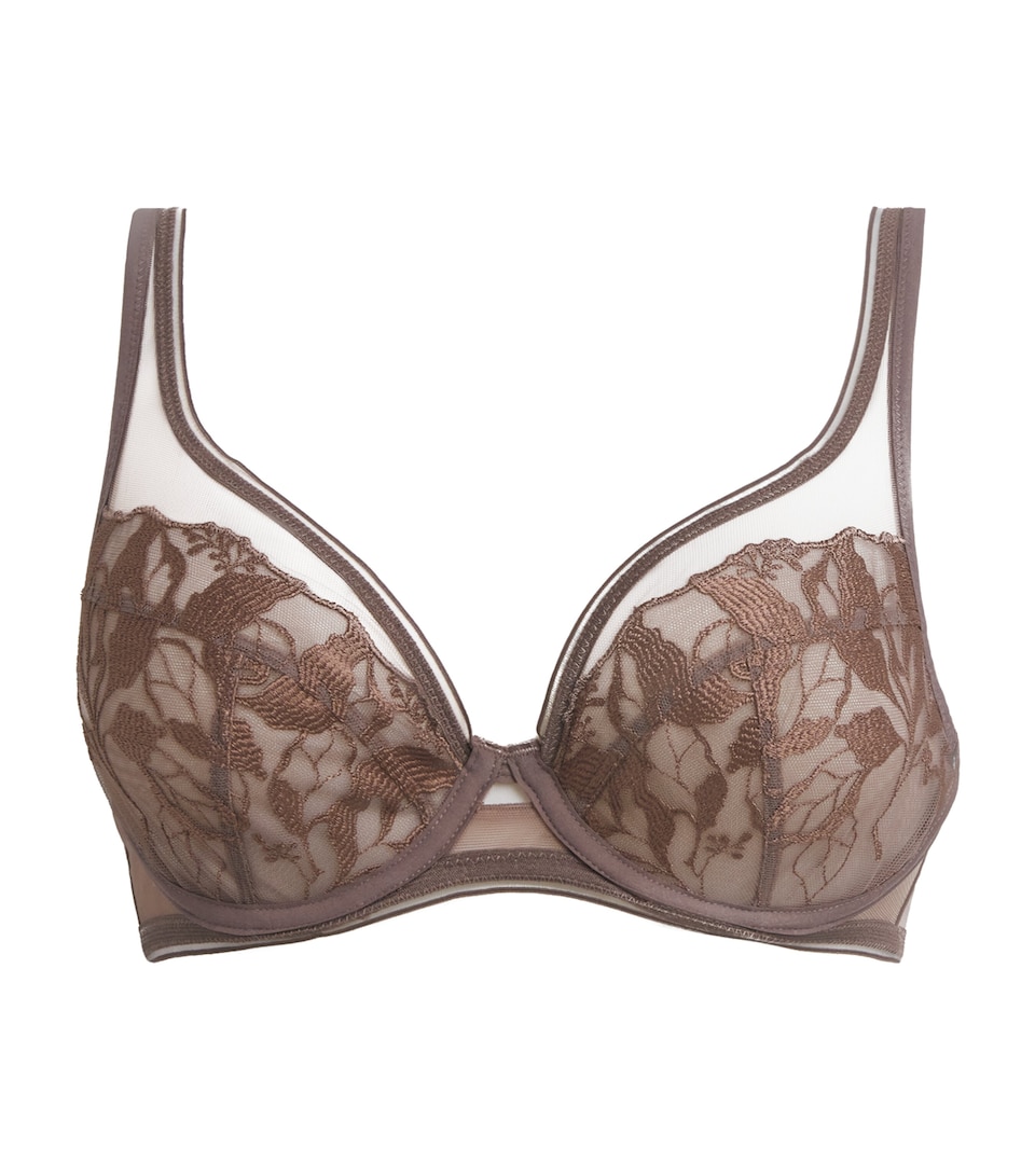 Maison Lejaby Womens Lace Sin Underwired Bra Fauve