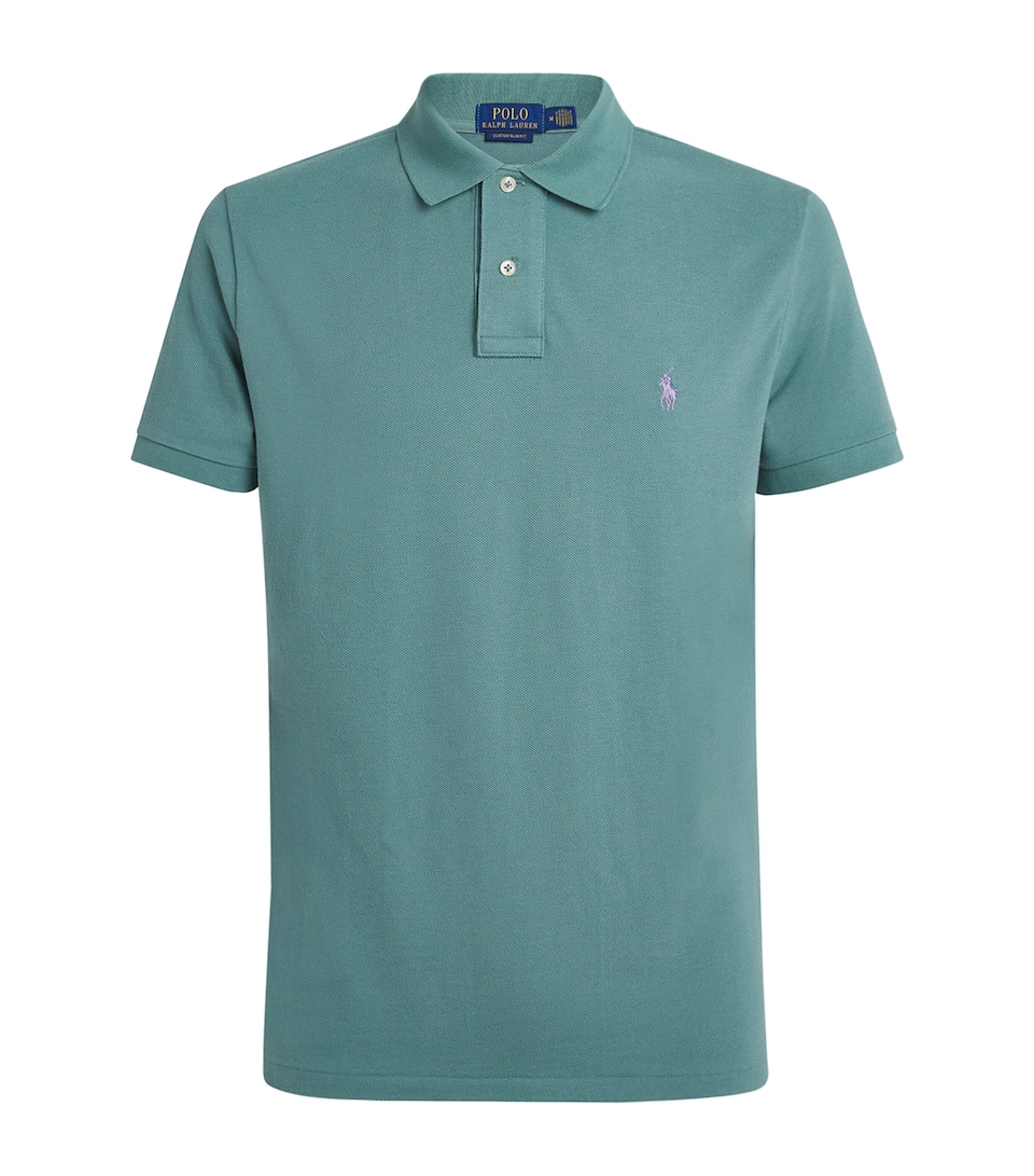 Polo Ralph Lauren Mens Cotton Mesh Polo Shirt Greenscape