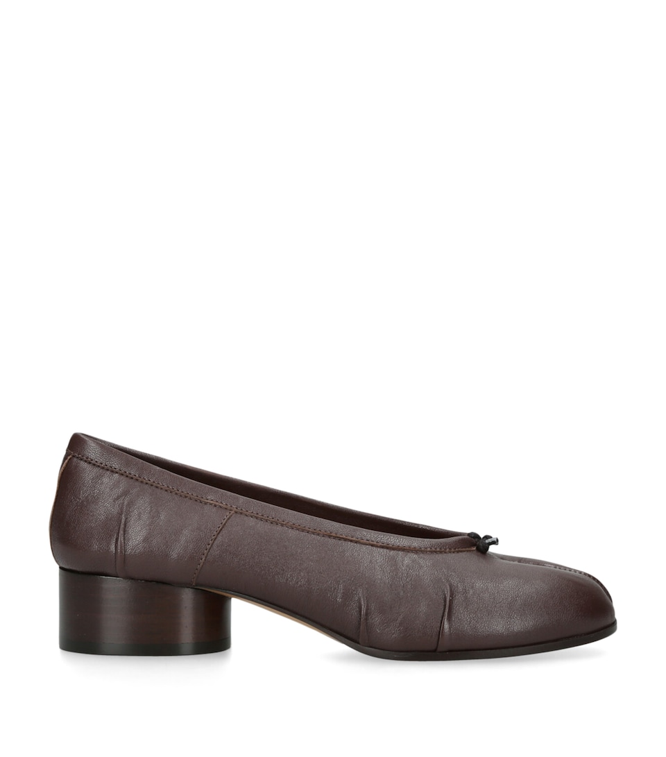Leather Tabi Ballerina Pumps 30