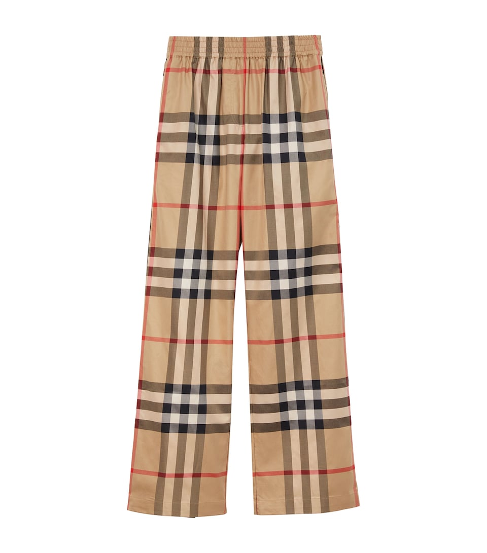 Cotton Check Trousers