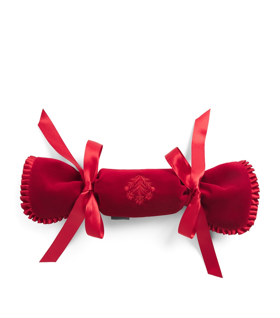 Lamler Velvet Refillable Christmas Crackers (Pack of 4) Red