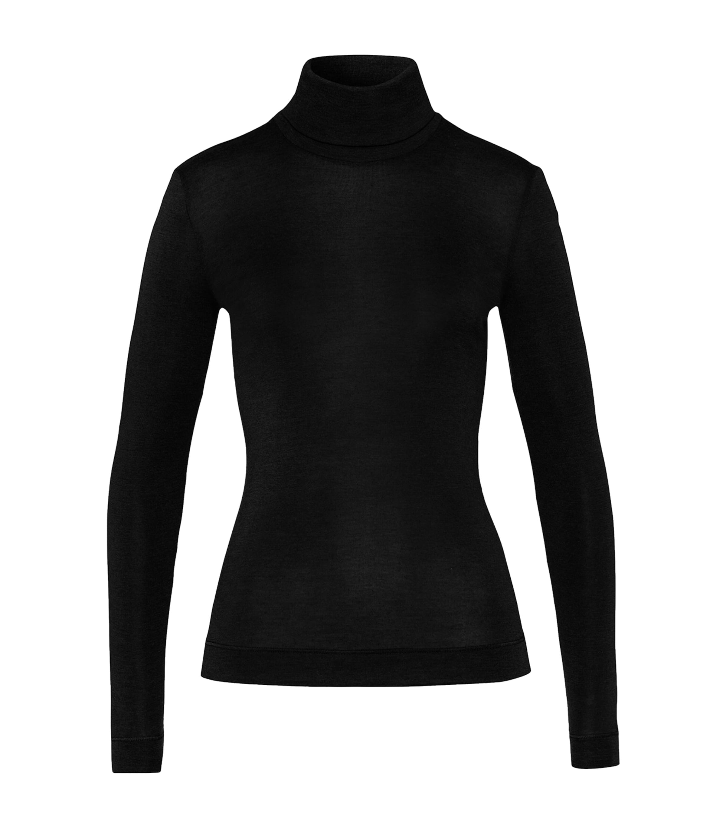 Silk-Cashmere Rollneck Top