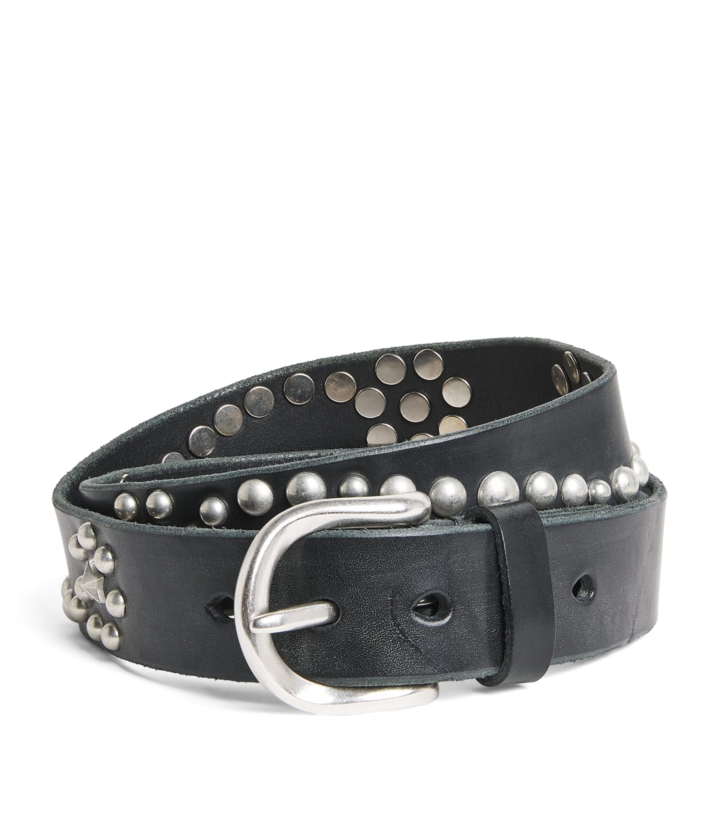 Bridle Leather Star Fall Stud Belt
