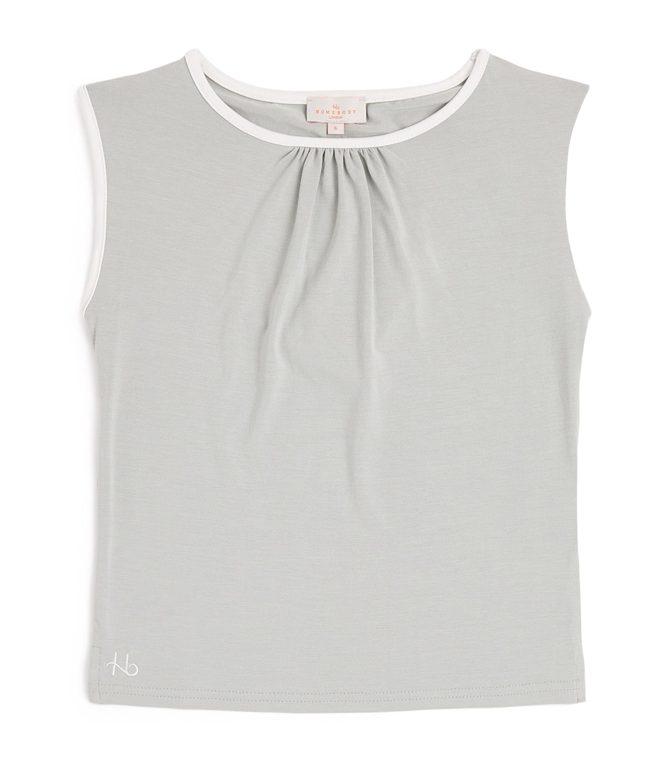 Contrast-Trim Pyjama Top (6-14 Years)