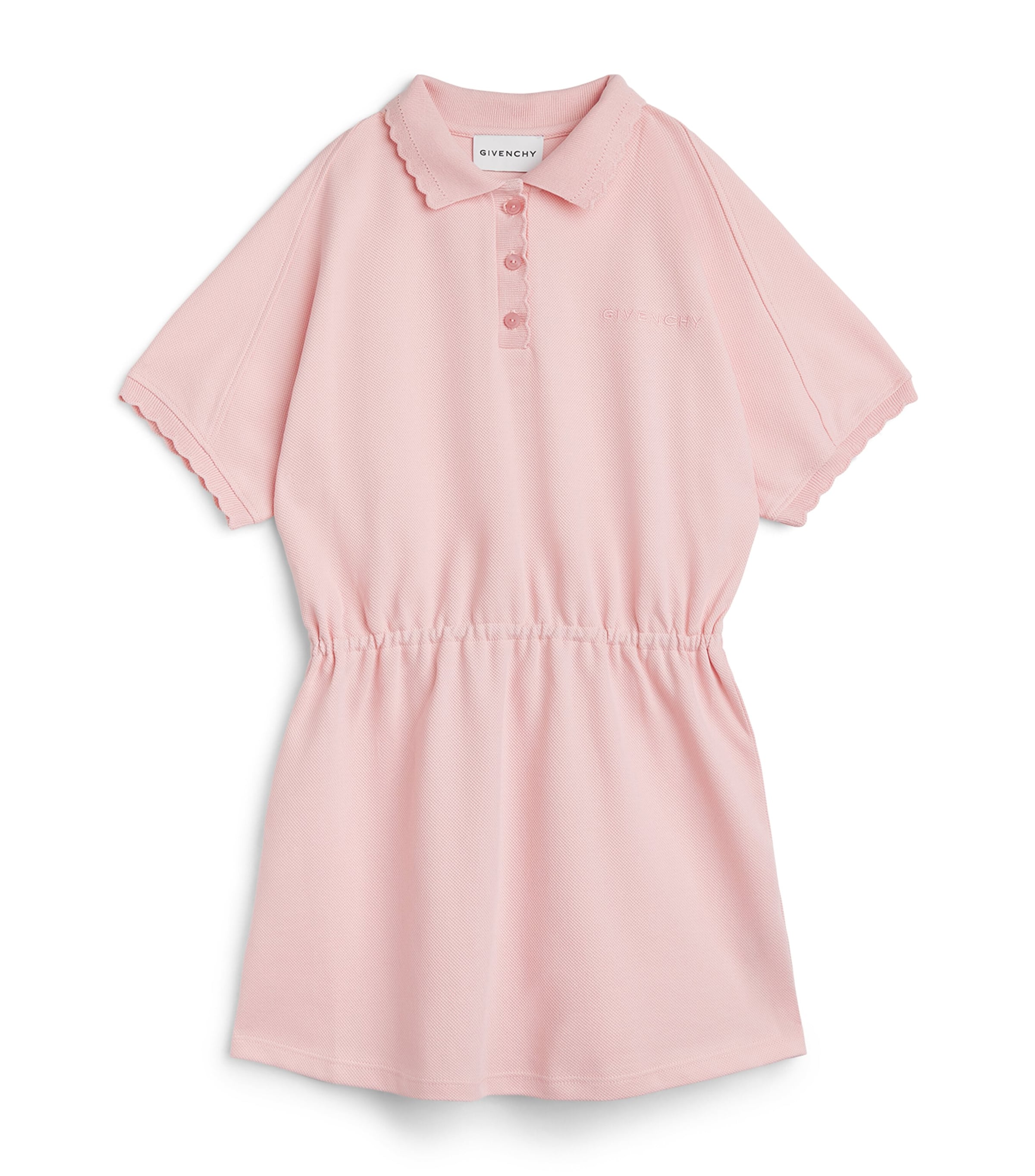 Givenchy Kids Scallop-Trim Polo Shirt Dress (4-12+ Years)