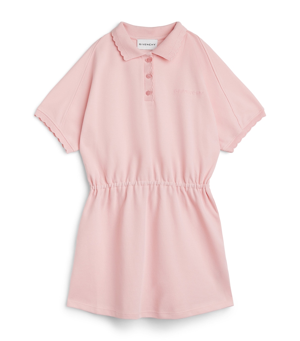 Givenchy Kids Scallop-Trim Polo Shirt Dress (4-12+ Years)