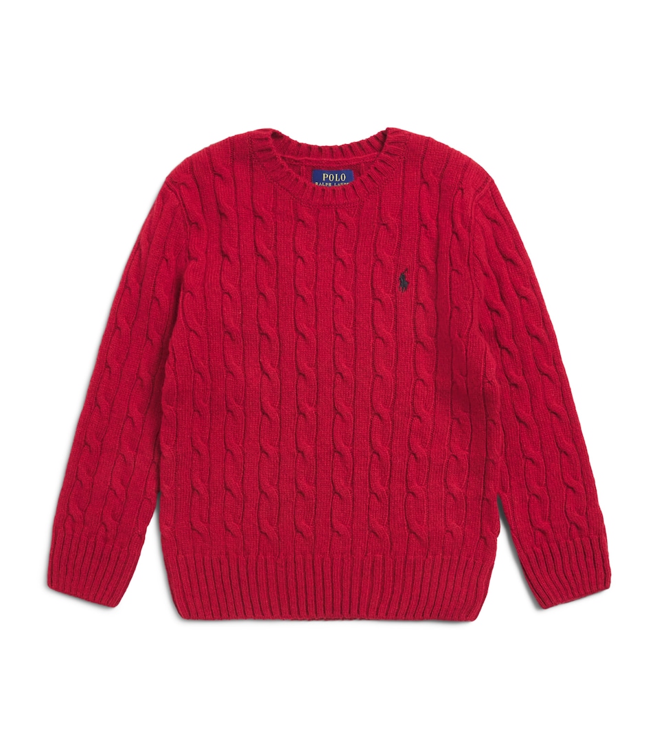 Ralph Lauren Kids Wool-Cashmere Polo Pony Sweater (2-7 Years) Fireside