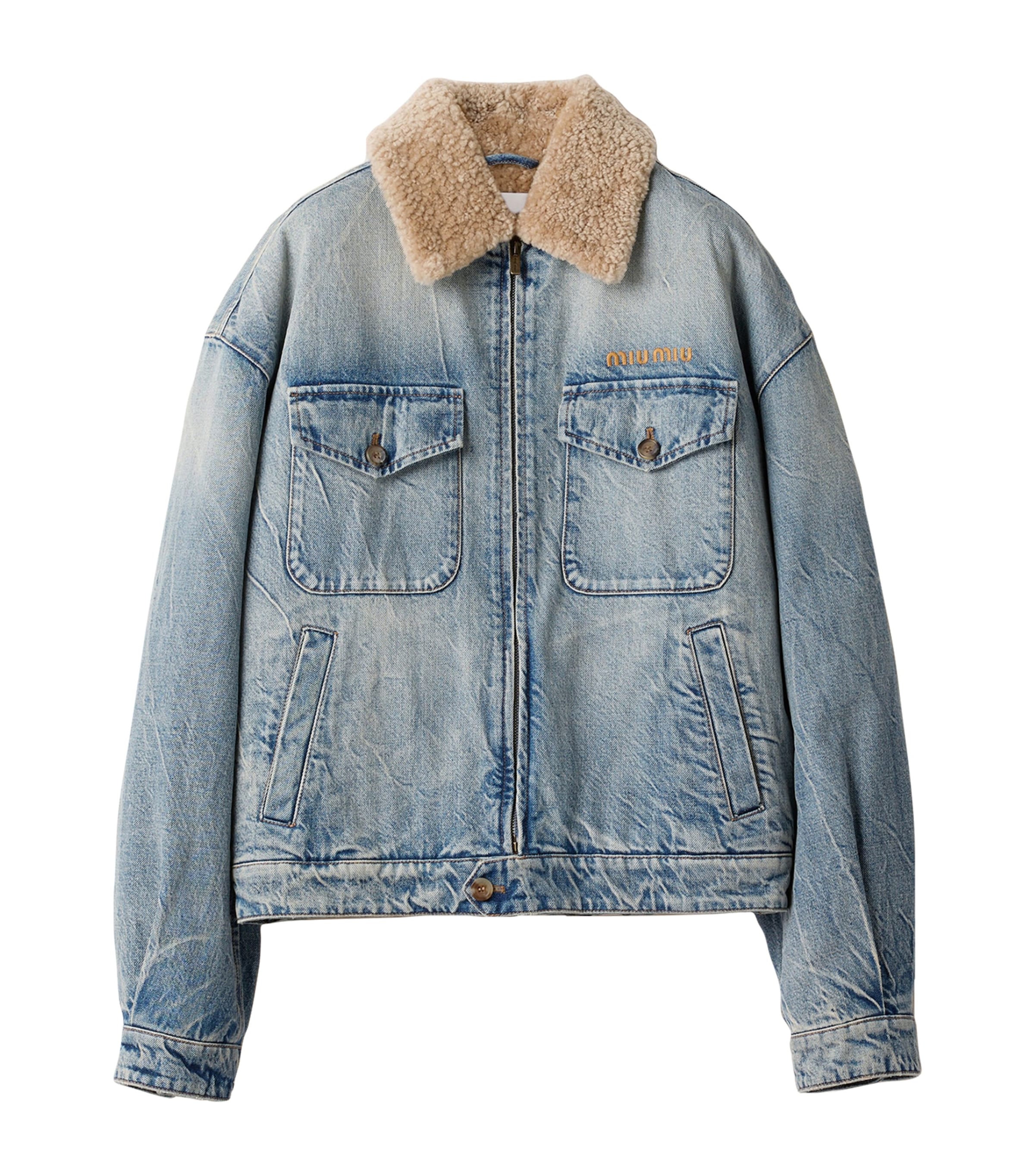Shearling Denim Jacket