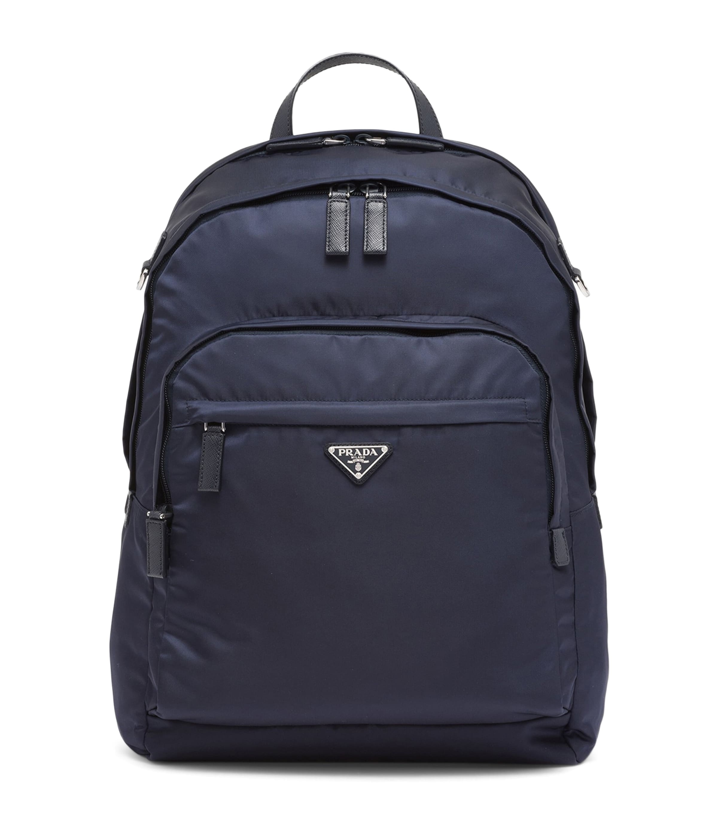 Re-Nylon and Saffiano Leather Backpack