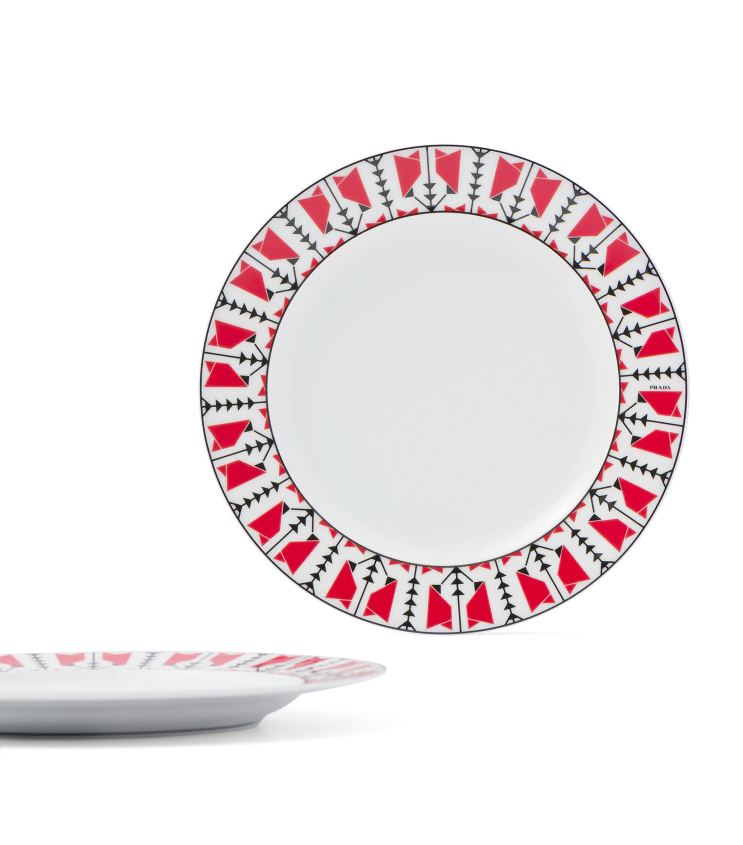 Prada Set of 2 Vienna Arrows Dessert Plates (22cm)