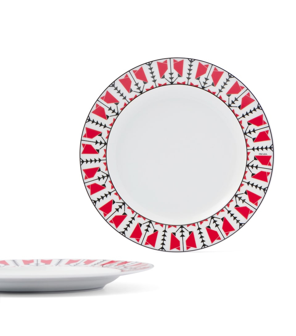 Prada Set of 2 Vienna Arrows Dessert Plates (22cm)