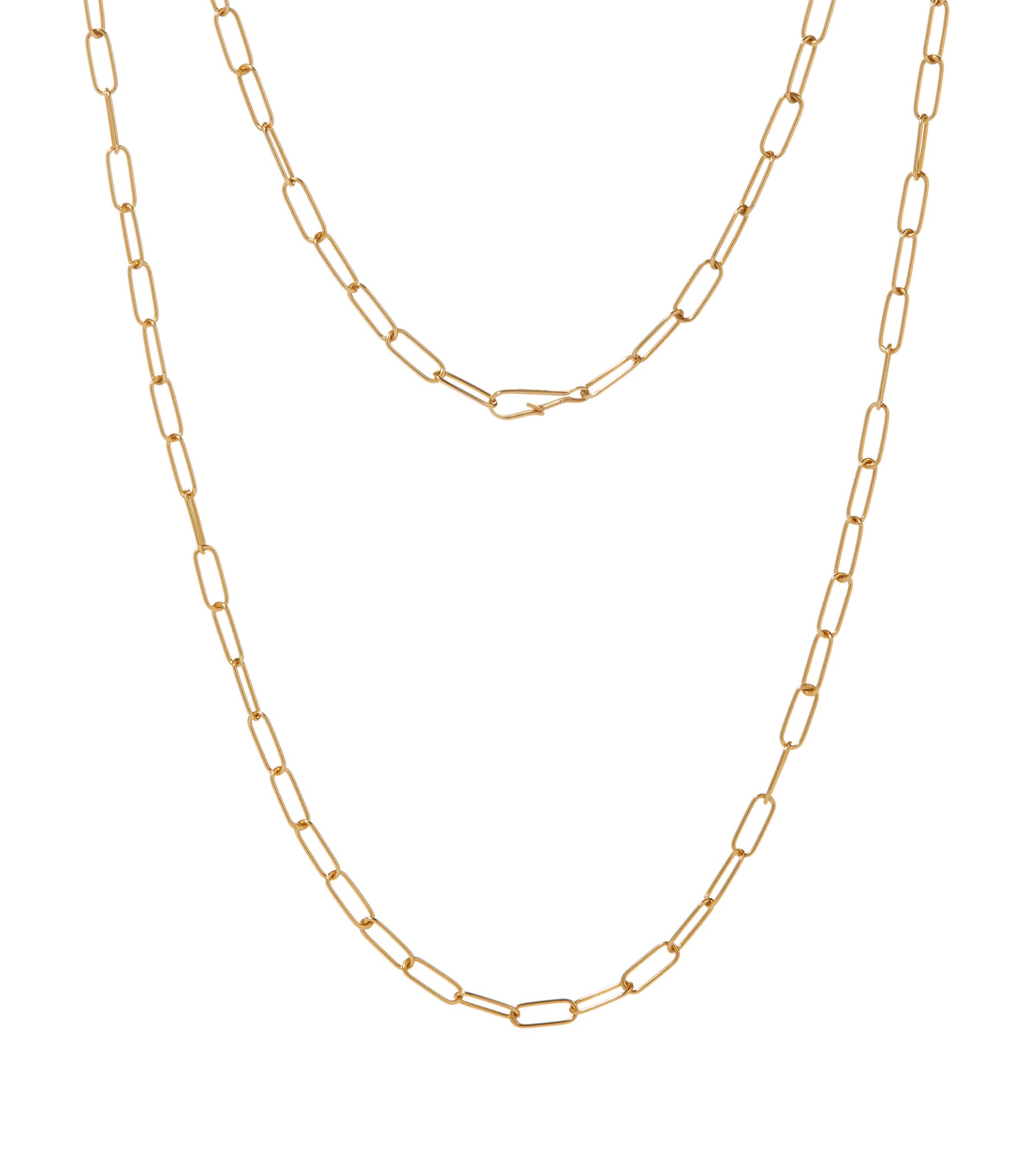 Mini Yellow Gold Cable Chain Necklace