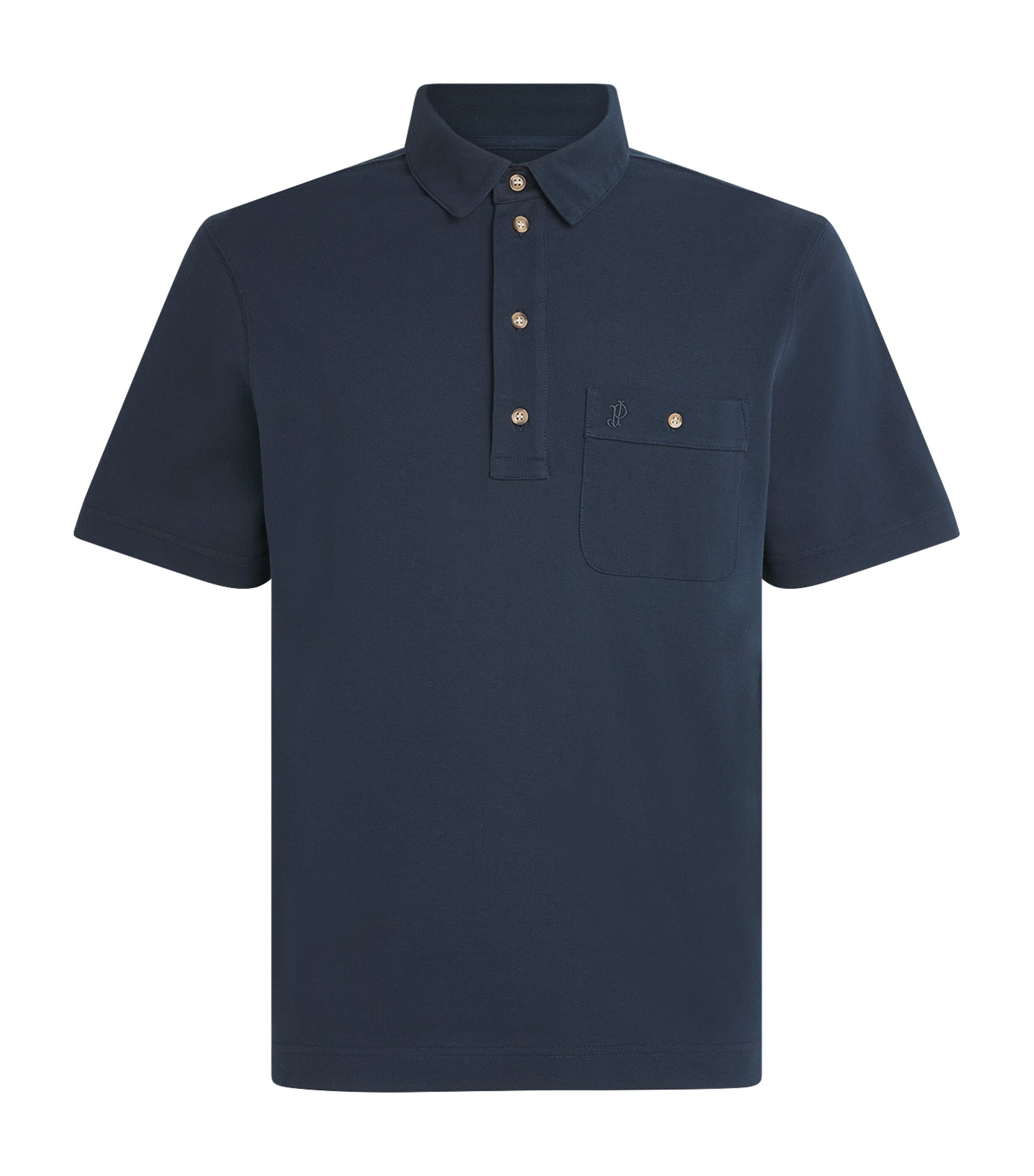 Purdey Mens Cotton Chest Pocket Polo Shirt Mdt