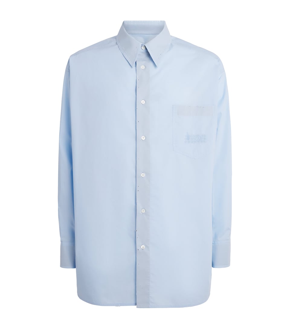 MM6 Maison Margiela Mens Cotton Shirt Light Blue