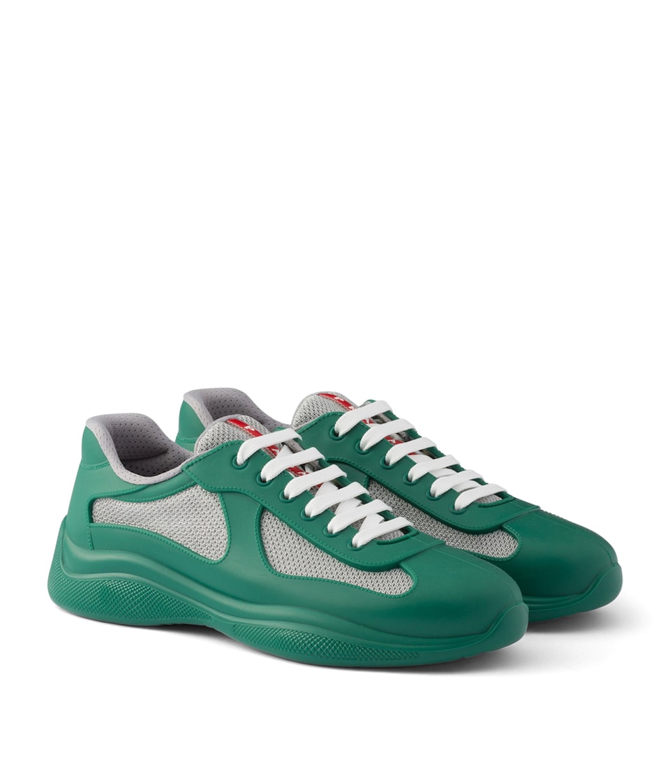 Prada Rubber America's Cup Sneakers Green