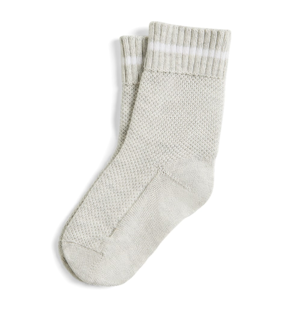 Brunello Cucinelli Kids Cotton Ribbed Baby Socks (0-36 Months)