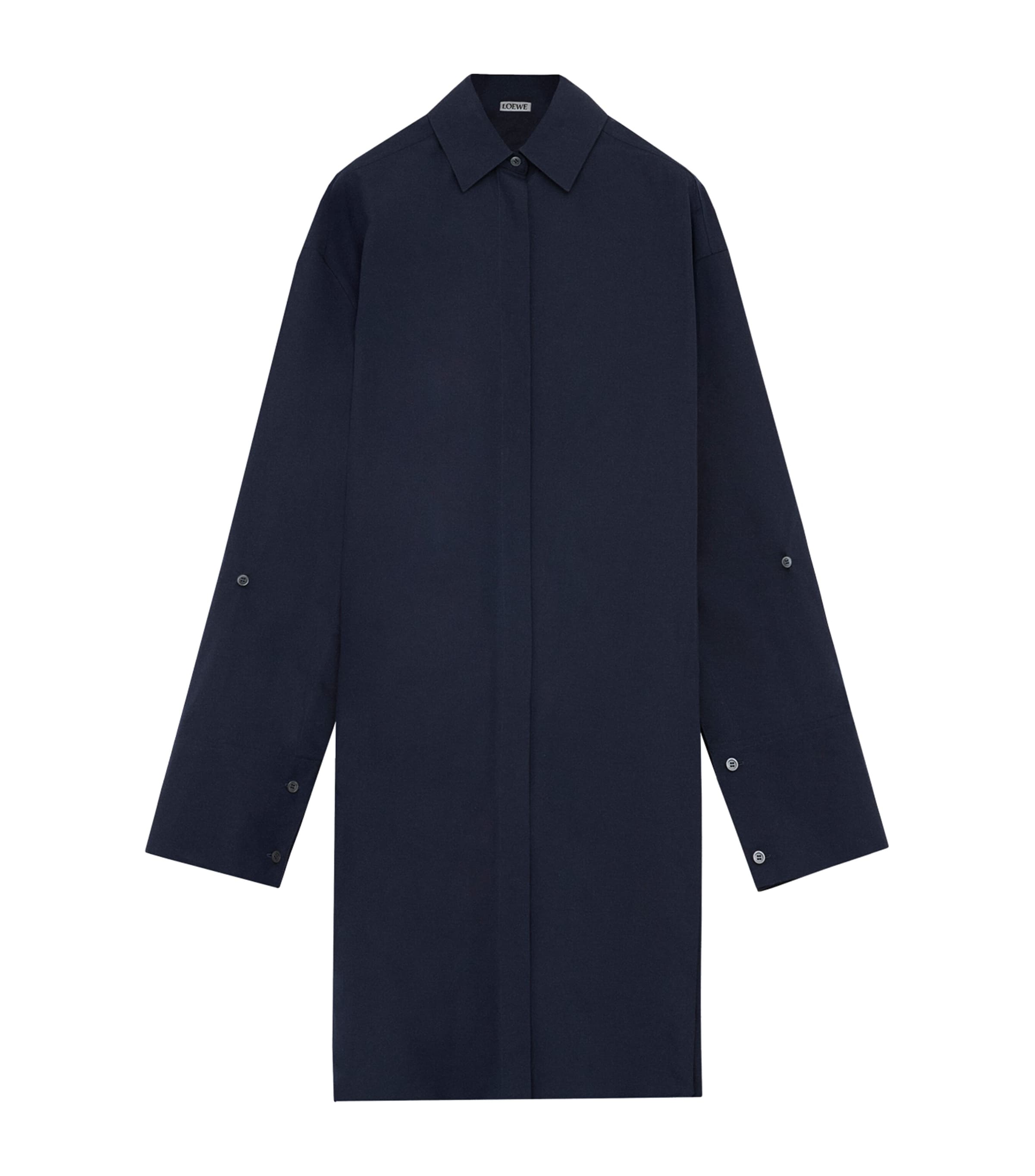 Cotton Mini Shirt Dress