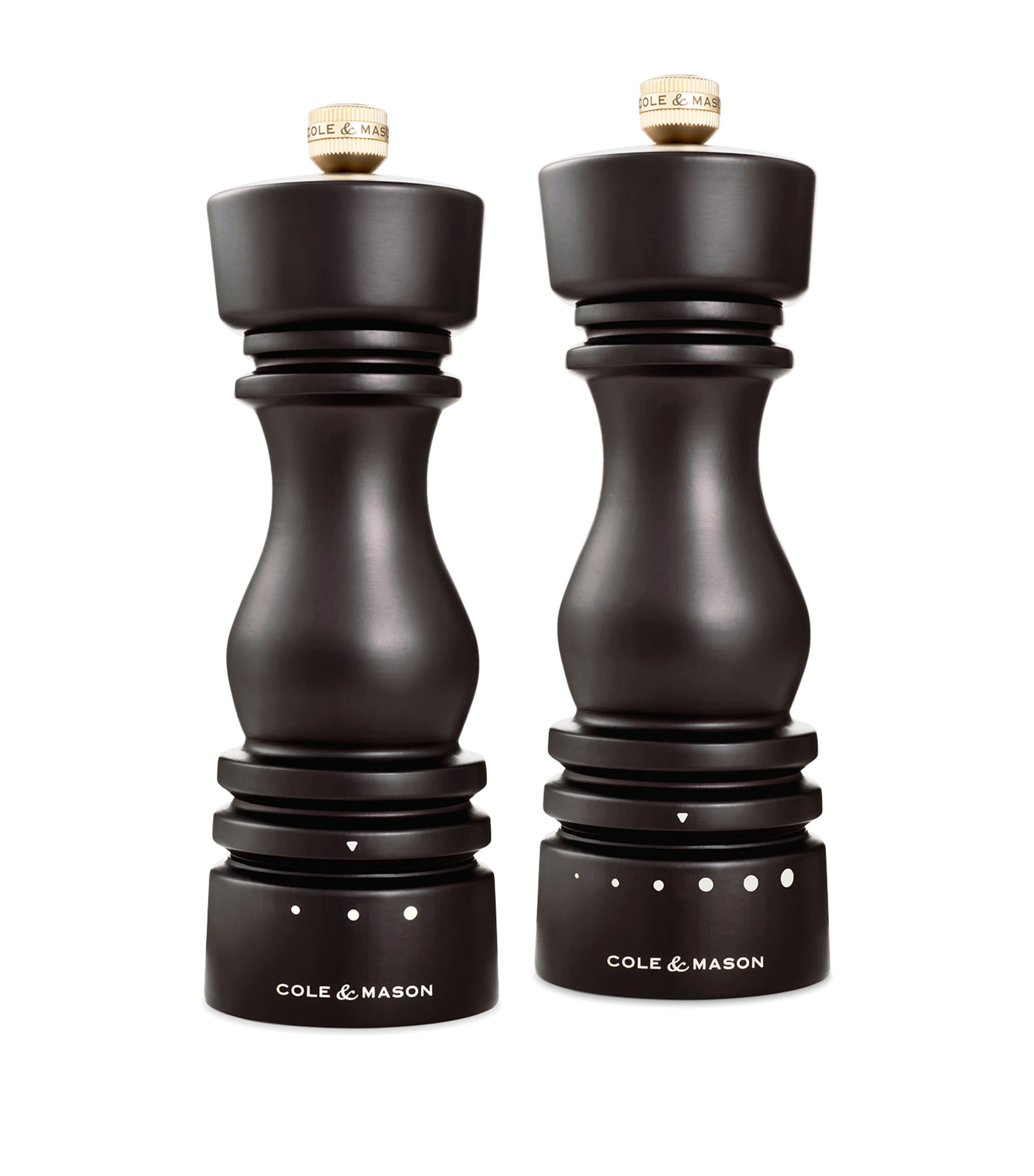 Cole & Mason London Salt and Pepper Mills Brown
