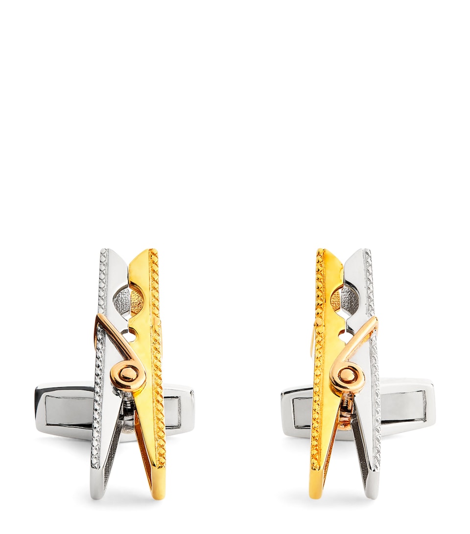 Sterling Silver Mayfair Peg Cufflinks