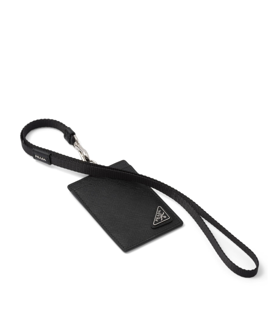 Saffiano Leather Badge Holder