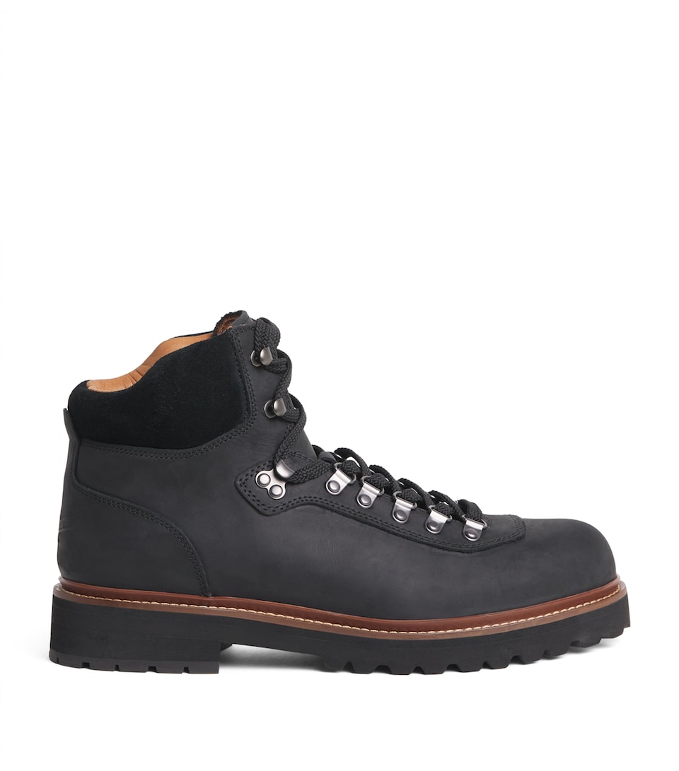 Polo Ralph Lauren Leather Alpine Trail Boots Black
