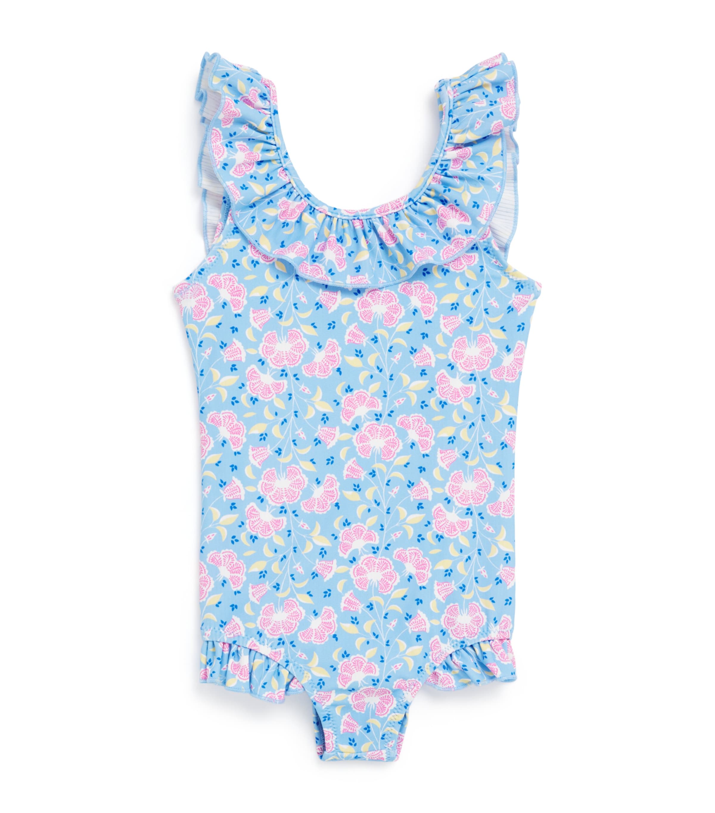 Floral Ruffle-Trim Andrea Swimsuit (3-10 Years)
