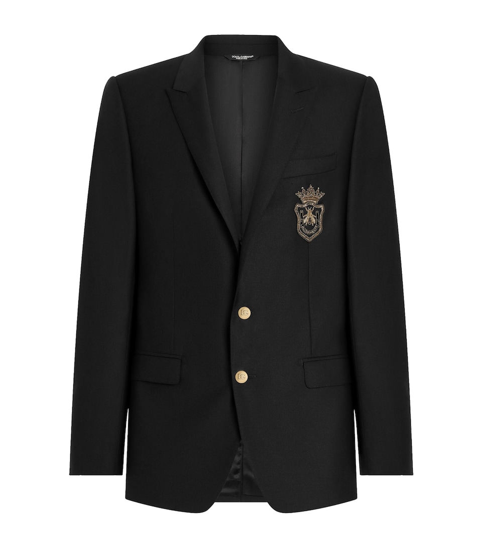 Virgin Wool-Silk Blazer
