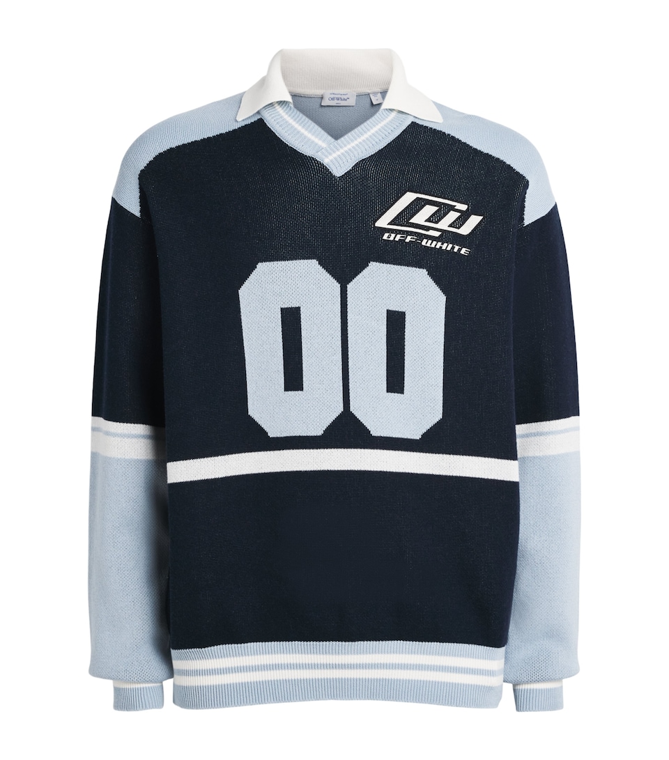 Cotton Oversized Polo Sweater