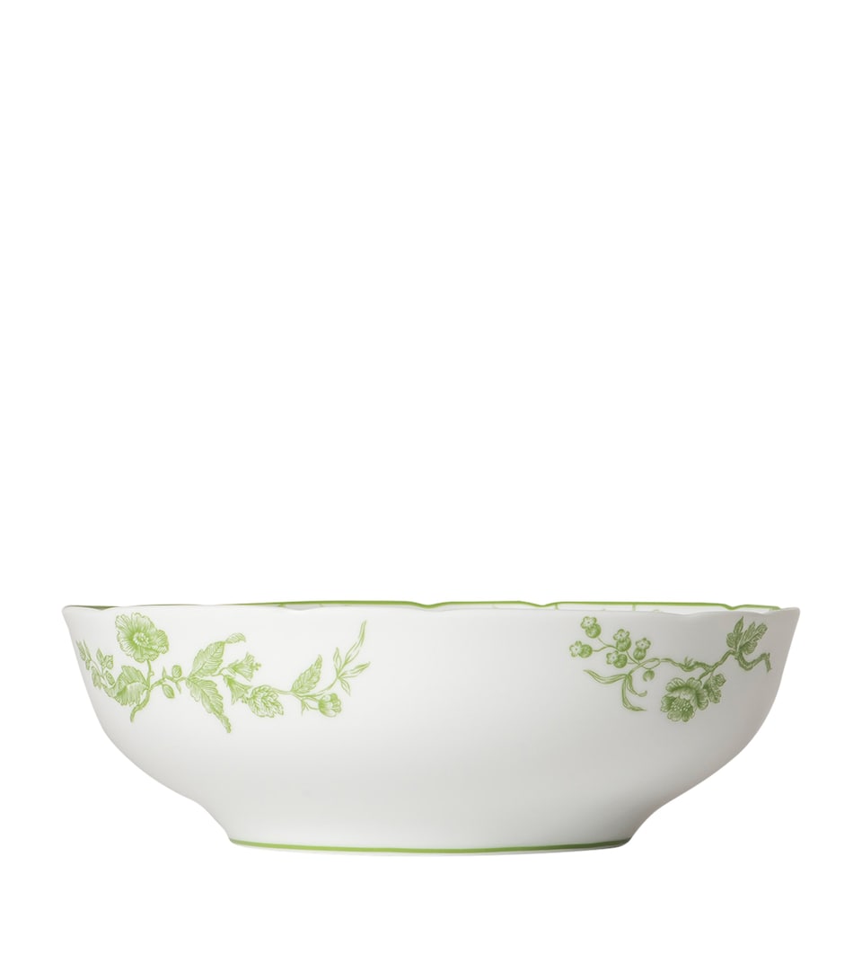 Bernardaud Porcelain Albertine Salad Bowl (25cm) Vert