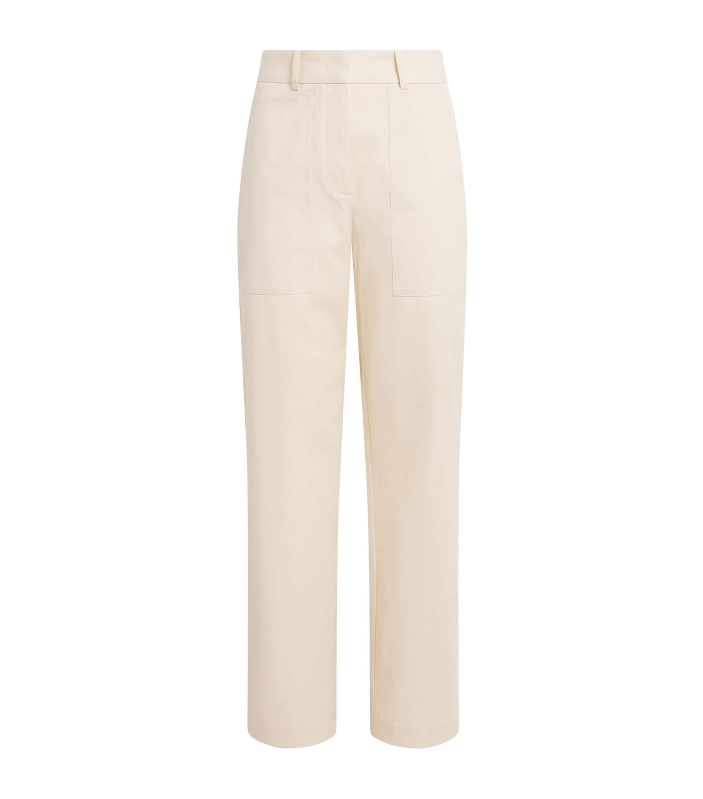 Joseph Womens Stretch-Cotton Jaber Trousers Marble