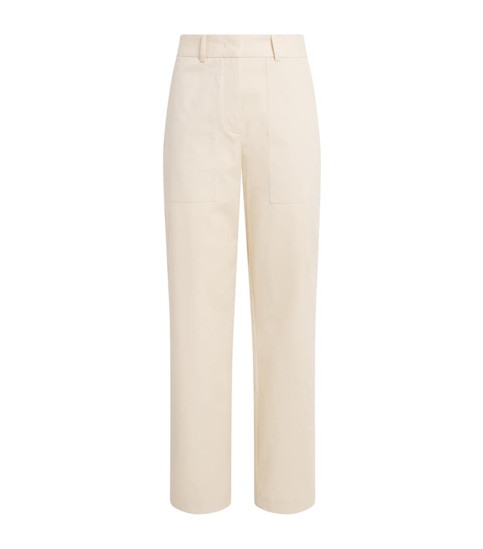 Joseph Womens Stretch-Cotton Jaber Trousers Marble