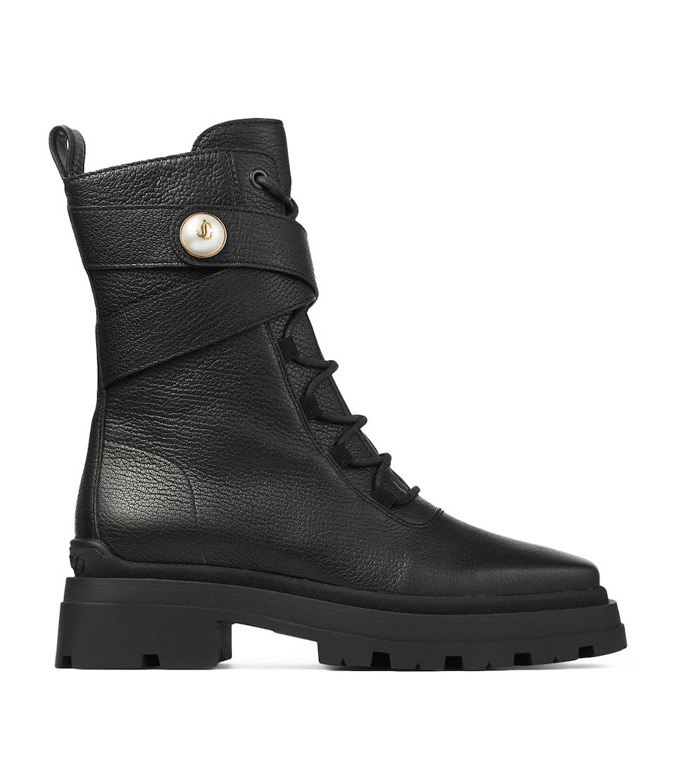 Noemi 45 Leather Biker Boots