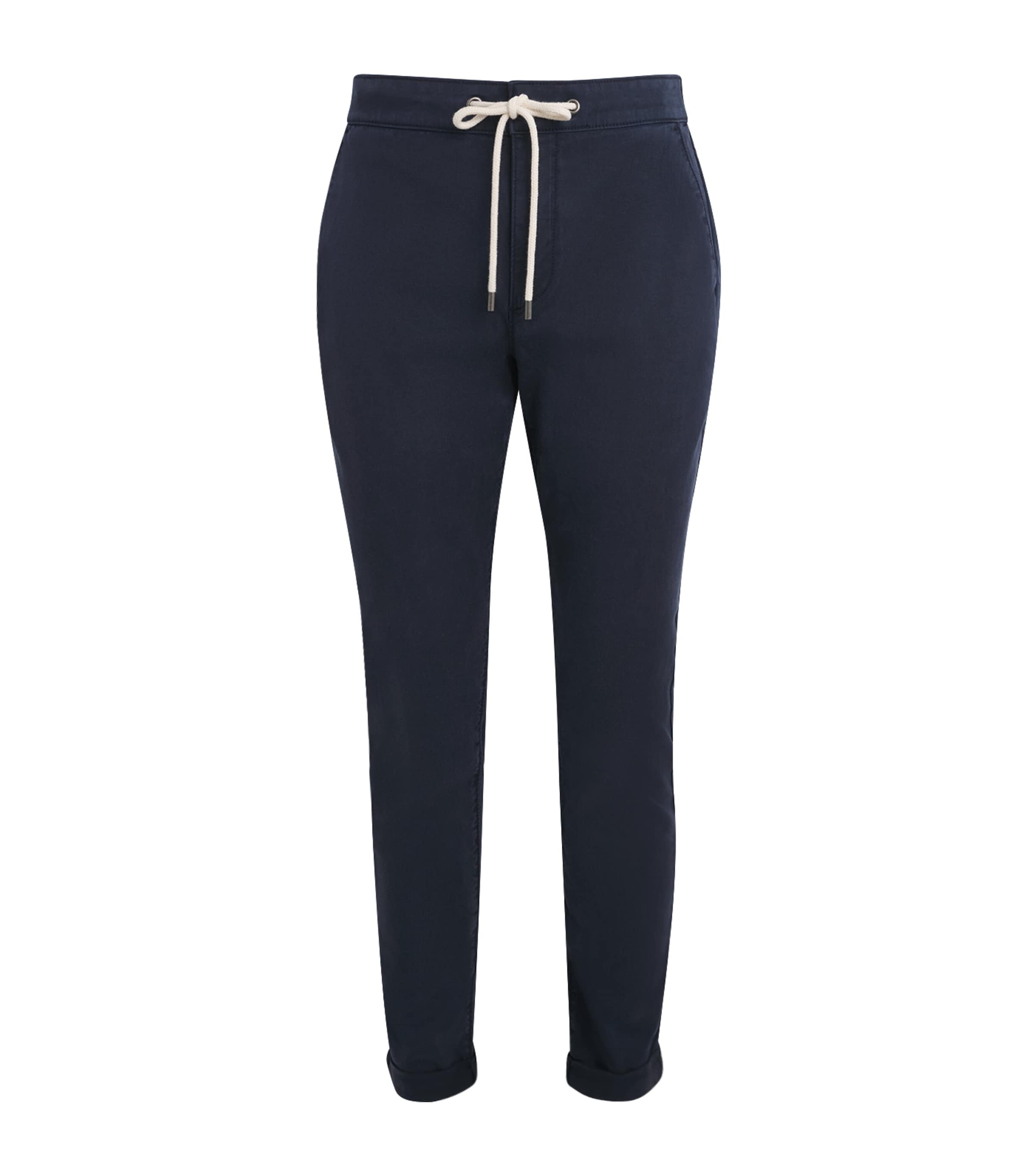 PAIGE Mens Drawstring Fraser Chinos Vintage Deep Anchor