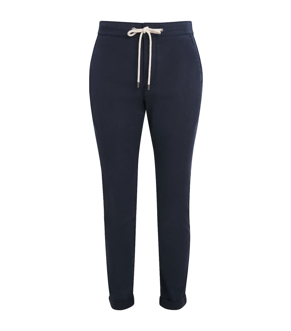 PAIGE Mens Drawstring Fraser Chinos Vintage Deep Anchor