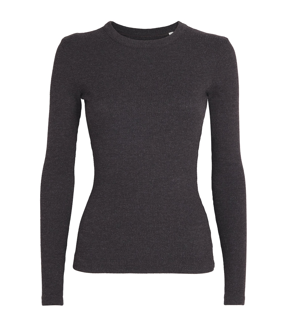 Ribbed Bina Crew-Neck Top