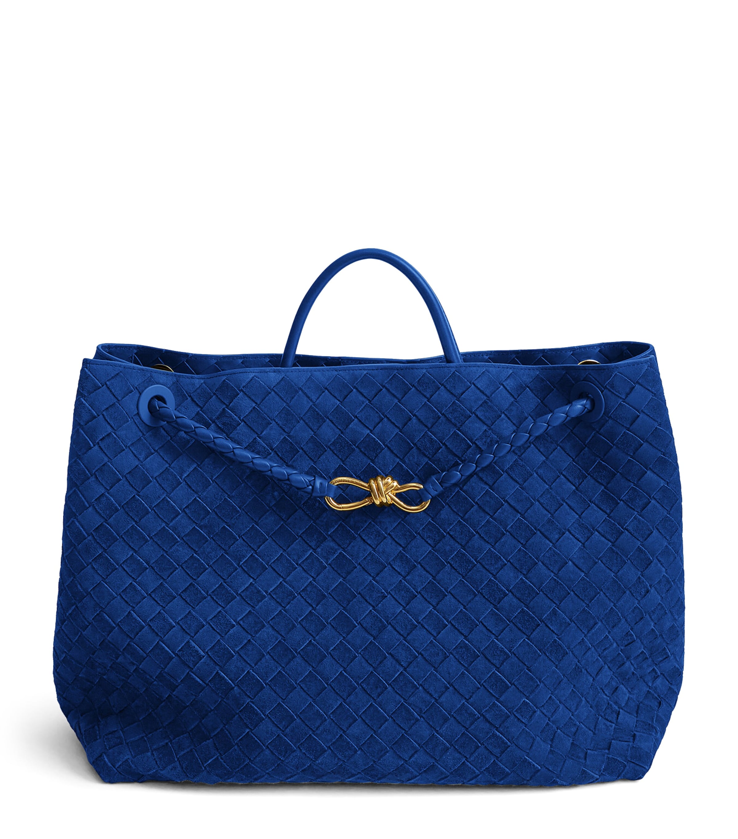 Bottega Veneta Large Suede Andiamo Top-Handle Bag