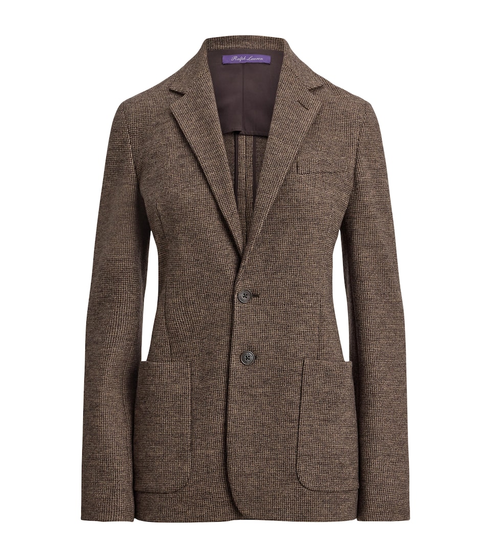 Wool Tick-Weave Jersey Hailey Blazer