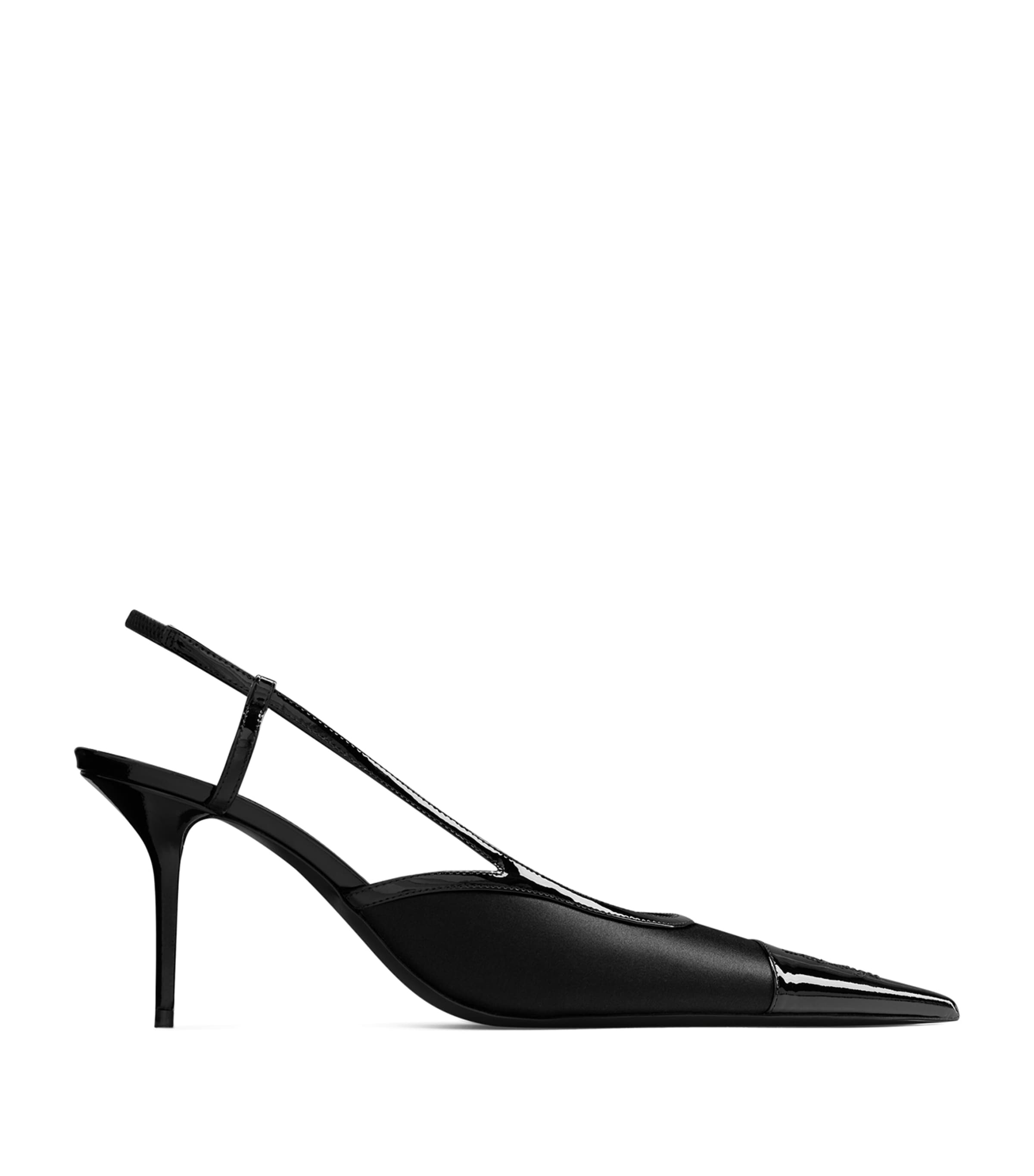 Saint Laurent Leather Renée Slingback Pumps 75