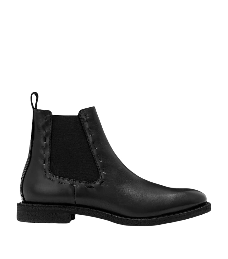AllSaints Leather Cliff Chelsea Boots Black