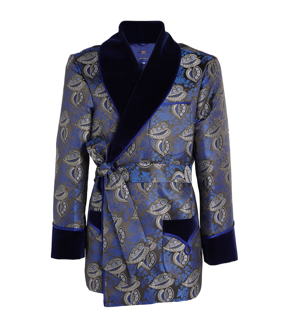Silk Paisley Smoking Jacket