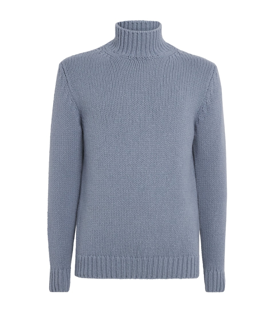 Wool High-Neck Sweater