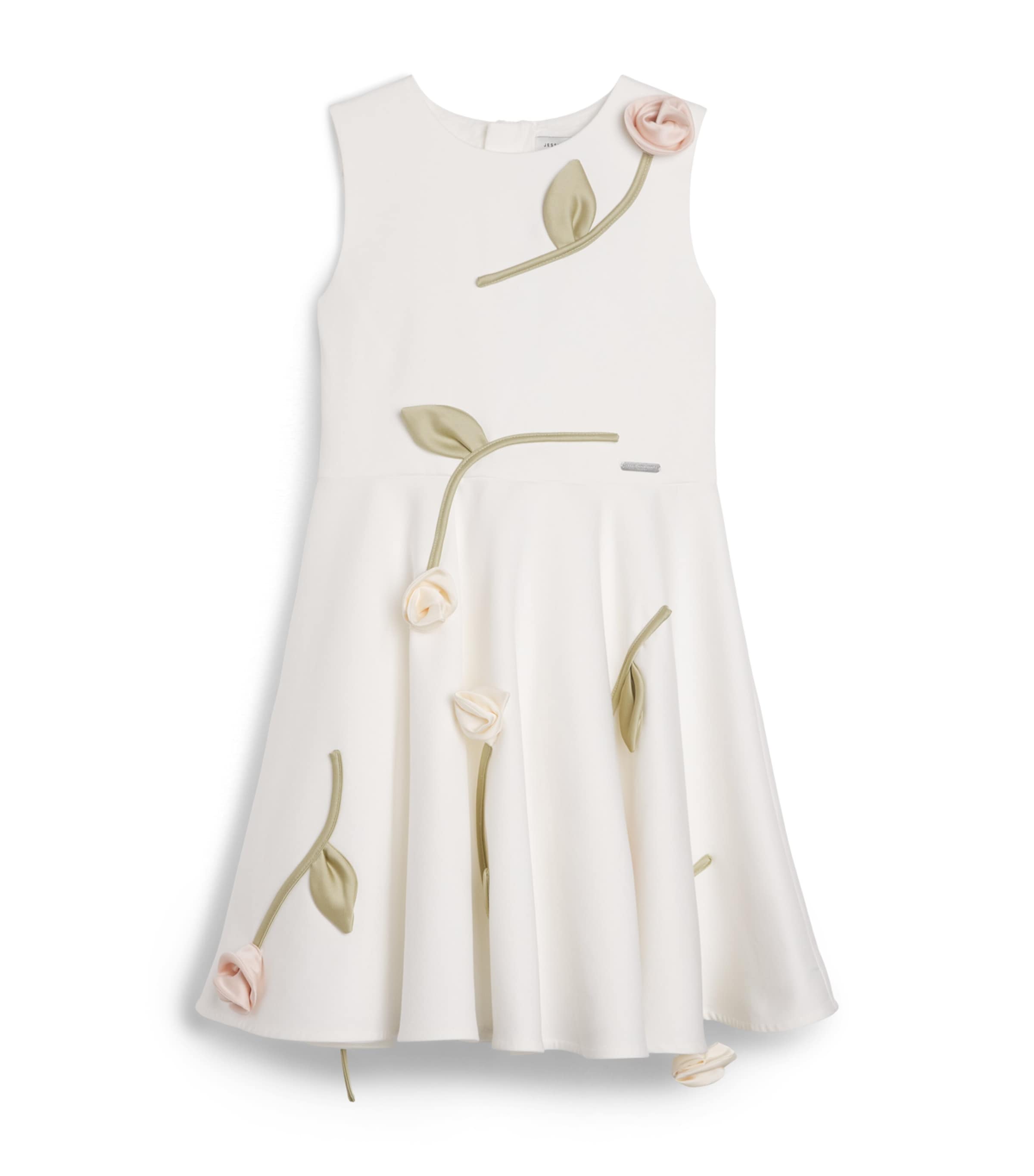 JESSIE AND JAMES Appliqué Rain of Flowers Dress (10-14 Years)