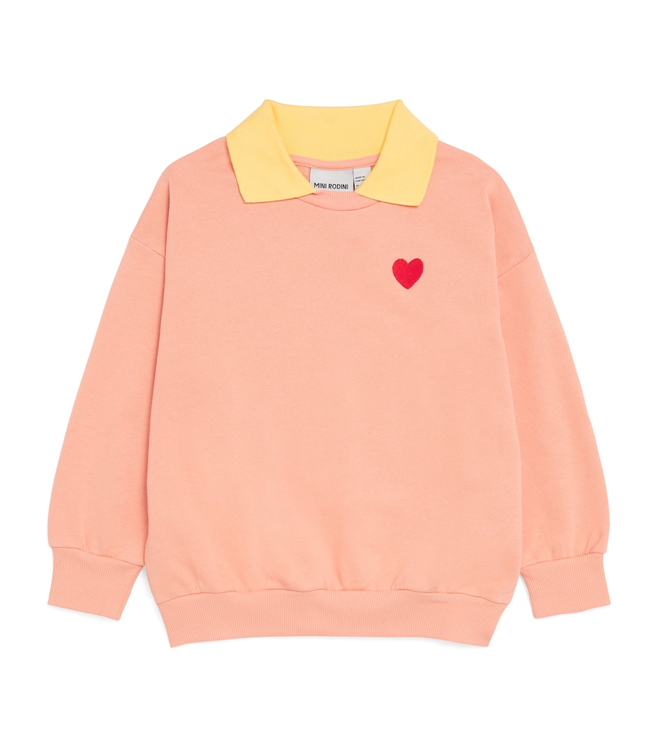 Organic Cotton Heart Collar Sweatshirt (3-11 Years)
