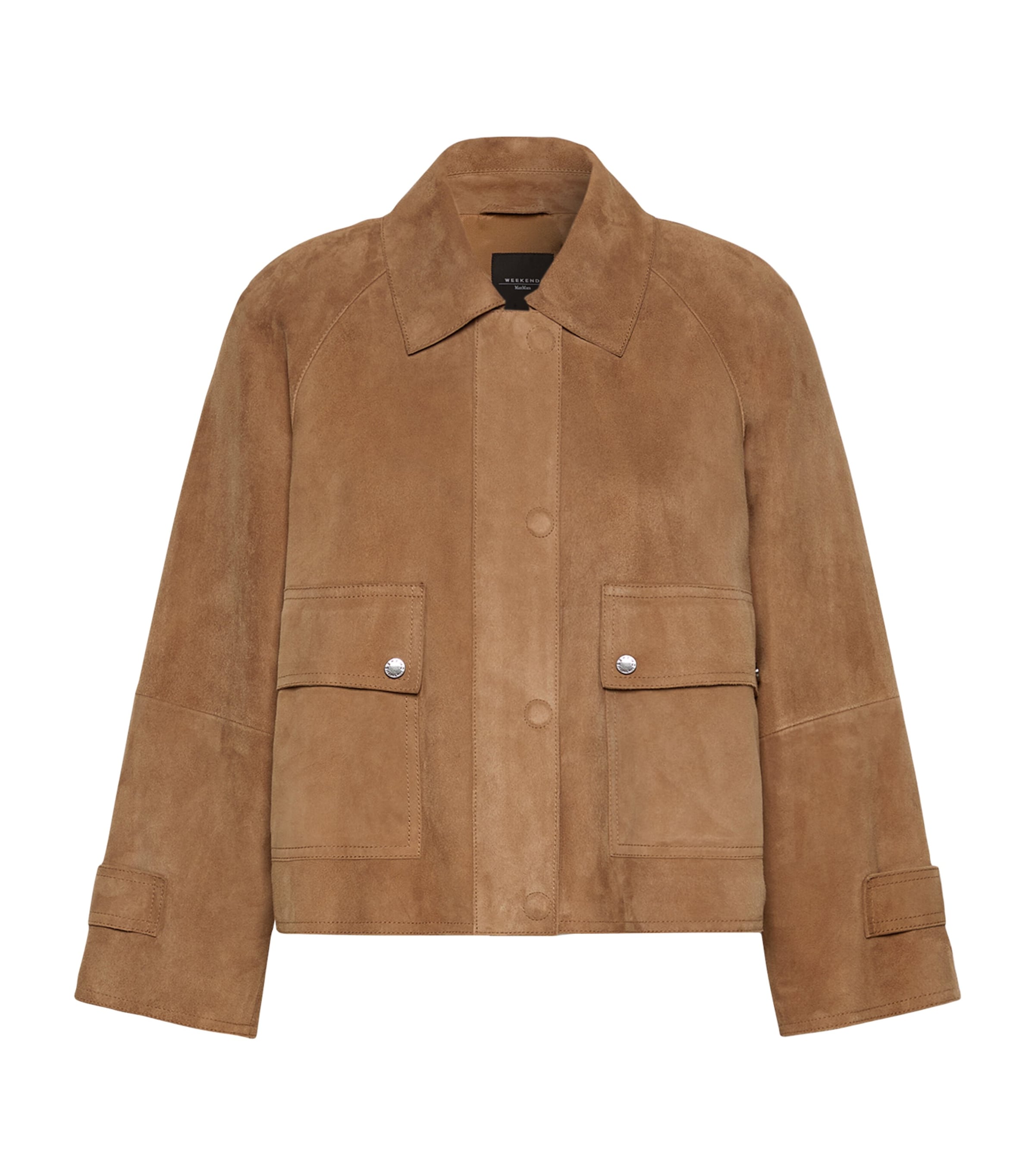 Weekend Max Mara Womens Suede Jacket Hazelnut Brown