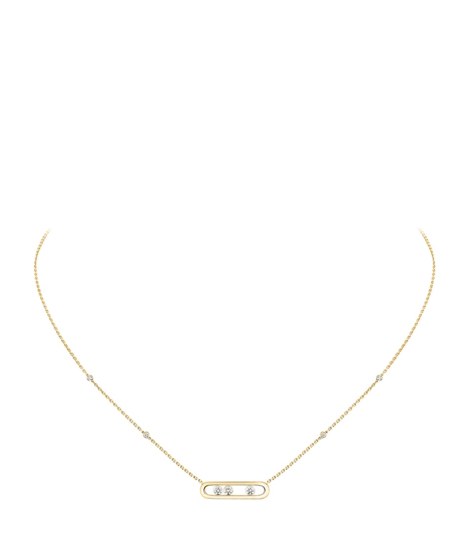Baby Move Classique Yellow Gold and Diamond Necklace (0.14ct)