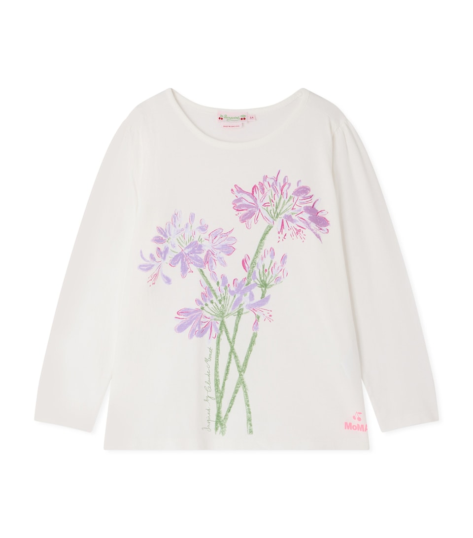 Bonpoint x MoMa Cotton Long-Sleeve T-Shirt (14 Years) Upb Ecru