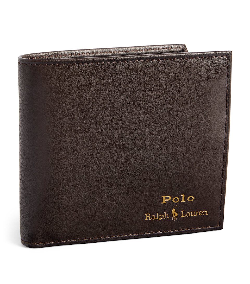 Polo Ralph Lauren Leather Logo Wallet Brown