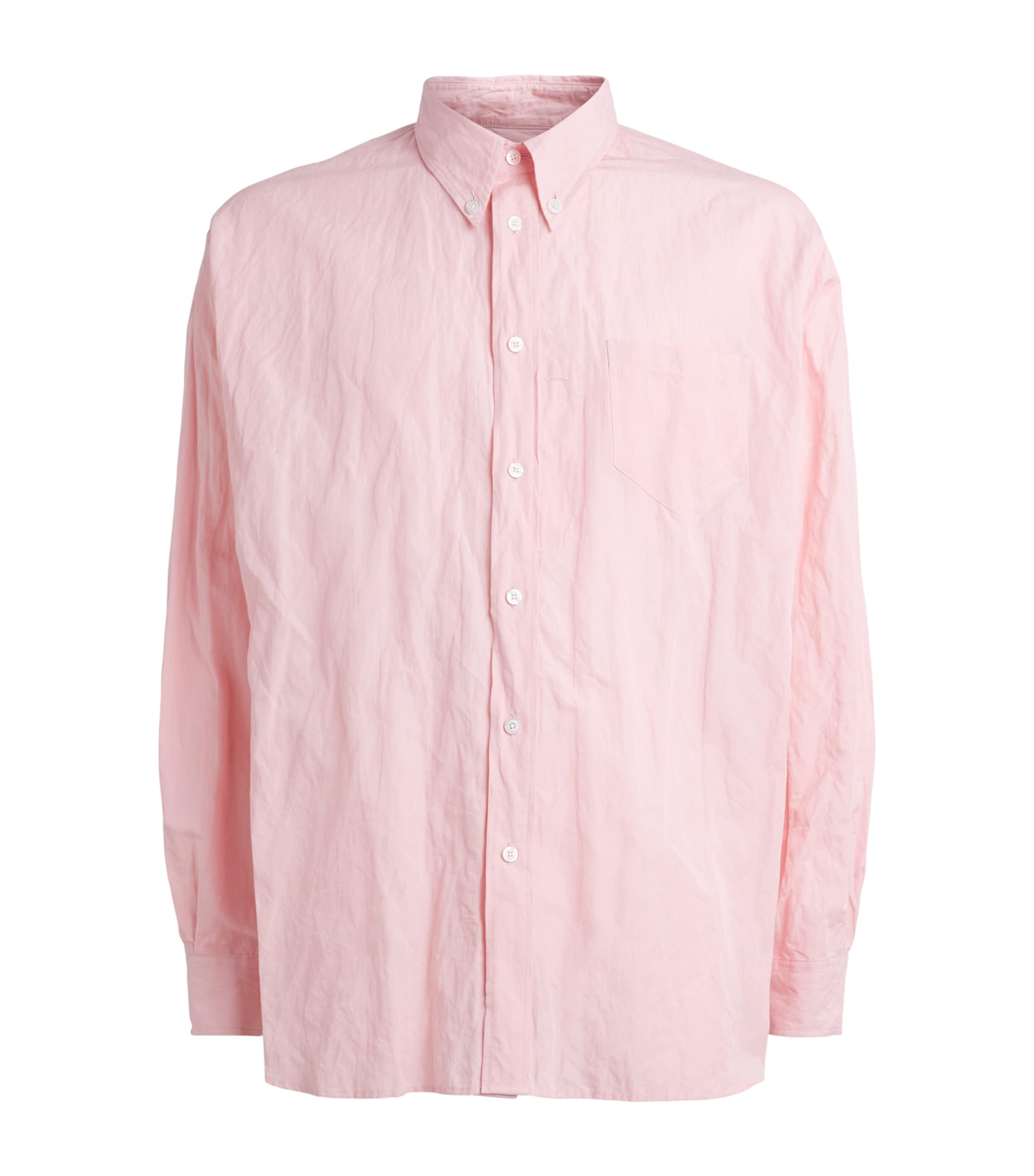 Willy Chavarria Mens Cotton Veterano Shirt Chicle