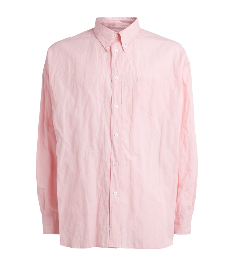 Willy Chavarria Mens Cotton Veterano Shirt Chicle