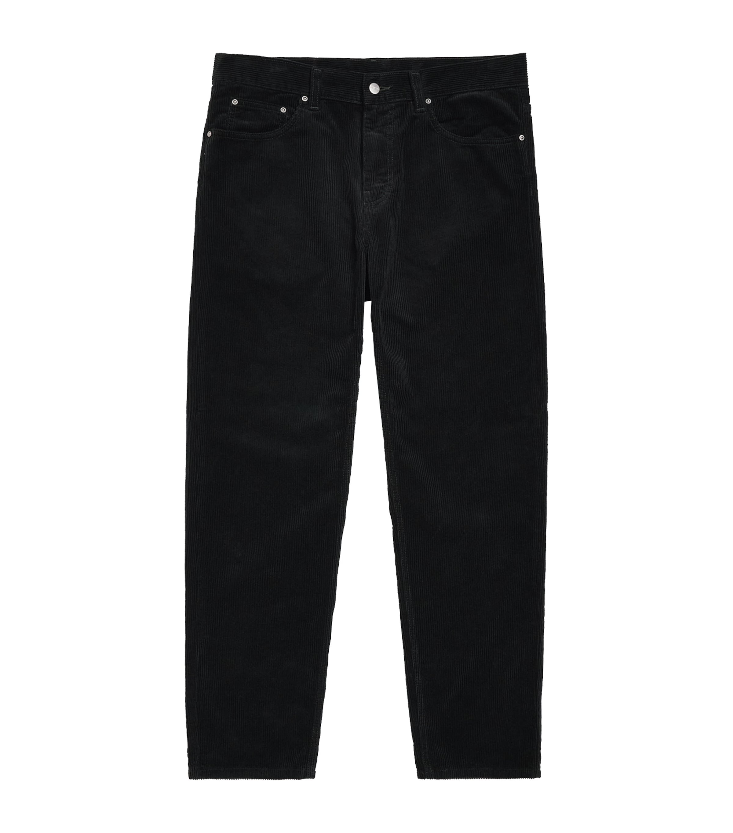Carhartt WIP Mens Cotton Corduroy Newel Trousers Raven